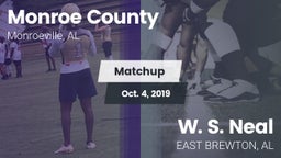 Matchup: Monroe County vs. W. S. Neal  2019