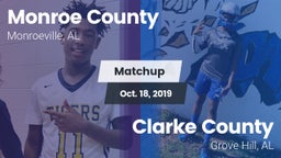 Matchup: Monroe County vs. Clarke County  2019