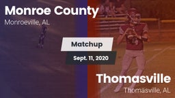 Matchup: Monroe County vs. Thomasville  2020