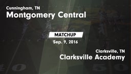 Matchup: Montgomery Central vs. Clarksville Academy 2016