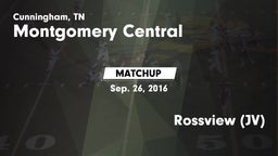 Matchup: Montgomery Central vs. Rossview (JV) 2016