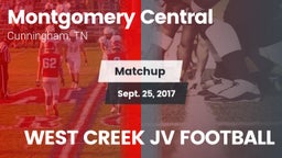 Matchup: Montgomery Central vs. WEST CREEK JV FOOTBALL 2017