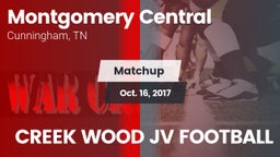 Matchup: Montgomery Central vs. CREEK WOOD JV FOOTBALL 2017