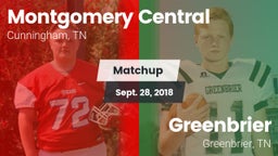 Matchup: Montgomery Central vs. Greenbrier  2018