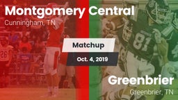 Matchup: Montgomery Central vs. Greenbrier  2019