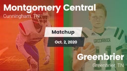 Matchup: Montgomery Central vs. Greenbrier  2020