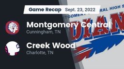 Recap: Montgomery Central  vs. Creek Wood  2022