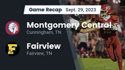Recap: Montgomery Central  vs. Fairview  2023