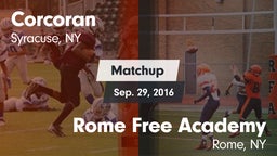 Matchup: Corcoran vs. Rome Free Academy  2016