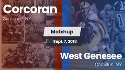 Matchup: Corcoran vs. West Genesee  2018