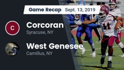 Recap: Corcoran  vs. West Genesee  2019