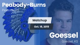 Matchup: Peabody-Burns vs. Goessel  2019