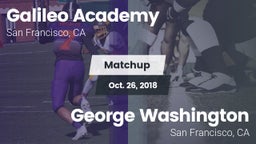 Matchup: Galileo vs. George Washington   2018