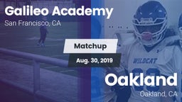 Matchup: Galileo vs. Oakland  2019