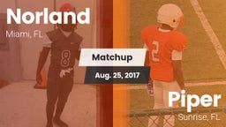 Matchup: Norland vs. Piper  2017