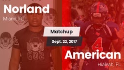 Matchup: Norland vs. American  2017