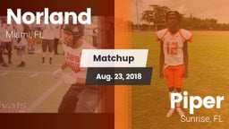 Matchup: Norland vs. Piper  2018