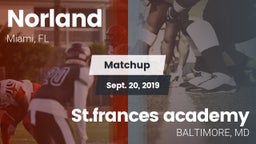 Matchup: Norland vs. St.frances academy 2019