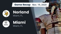 Recap: Norland  vs. Miami  2020
