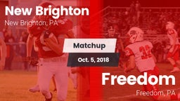 Matchup: New Brighton vs. Freedom  2018