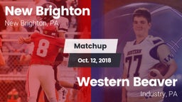 Matchup: New Brighton vs. Western Beaver  2018