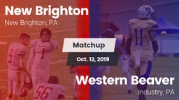Matchup: New Brighton vs. Western Beaver  2019
