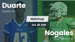 Matchup: Duarte vs. Nogales  2016