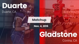 Matchup: Duarte vs. Gladstone  2016