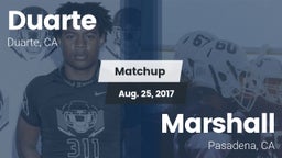 Matchup: Duarte vs. Marshall  2016