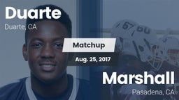 Matchup: Duarte vs. Marshall  2017