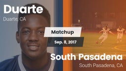 Matchup: Duarte vs. South Pasadena  2017