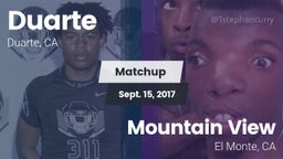 Matchup: Duarte vs. Mountain View  2017