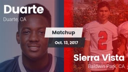 Matchup: Duarte vs. Sierra Vista  2017