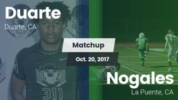 Matchup: Duarte vs. Nogales  2017