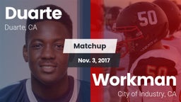 Matchup: Duarte vs. Workman  2017