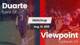 Matchup: Duarte vs. Viewpoint  2018