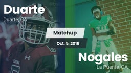 Matchup: Duarte vs. Nogales  2018