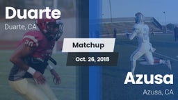 Matchup: Duarte vs. Azusa  2018