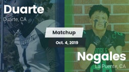 Matchup: Duarte vs. Nogales  2019
