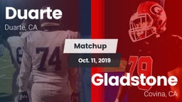 Matchup: Duarte vs. Gladstone  2019