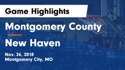 Montgomery County  vs New Haven  Game Highlights - Nov. 26, 2018