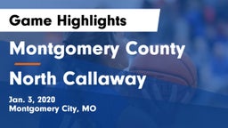Montgomery County  vs North Callaway  Game Highlights - Jan. 3, 2020