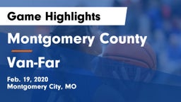 Montgomery County  vs Van-Far  Game Highlights - Feb. 19, 2020