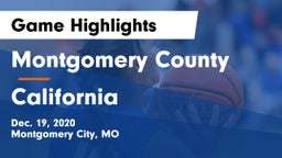 Montgomery County  vs California  Game Highlights - Dec. 19, 2020