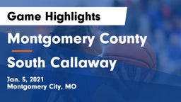 Montgomery County  vs South Callaway  Game Highlights - Jan. 5, 2021
