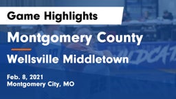 Montgomery County  vs Wellsville Middletown Game Highlights - Feb. 8, 2021