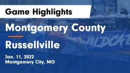 Montgomery County  vs Russellville  Game Highlights - Jan. 11, 2022