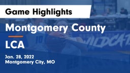 Montgomery County  vs LCA Game Highlights - Jan. 28, 2022
