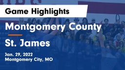 Montgomery County  vs St. James  Game Highlights - Jan. 29, 2022