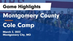 Montgomery County  vs Cole Camp  Game Highlights - March 2, 2022